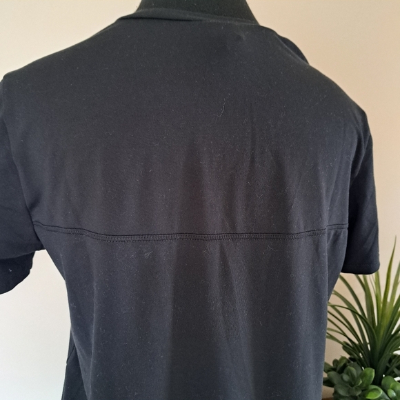 Lole Black V-neck Performance Tee Small Women's Short Sleeved Active T-shirt - Picture 5 of 10